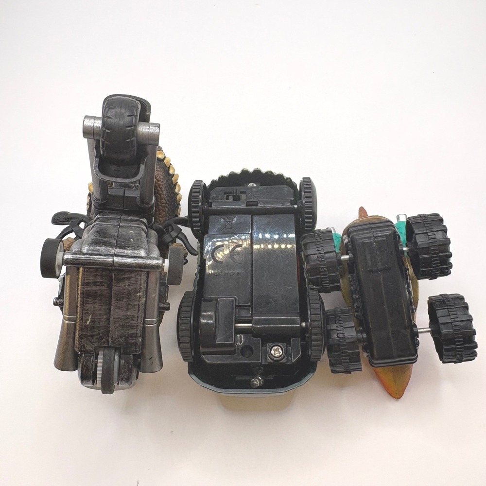Lot of 3 Dinosaur Pullback Race Car Toys T-Rex Motorcycle Triceratop Pterodactyl - Picture 5 of 5